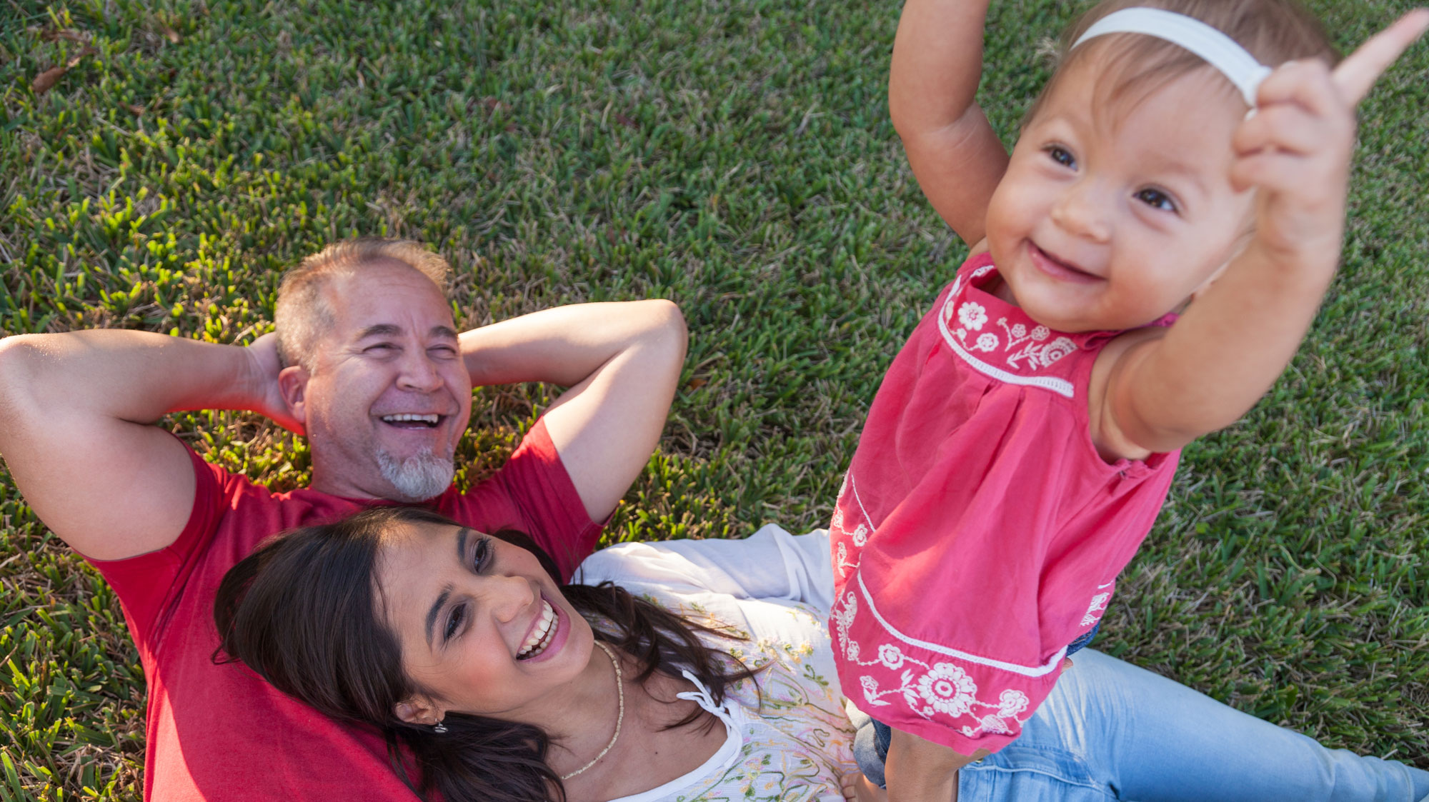 Family playing