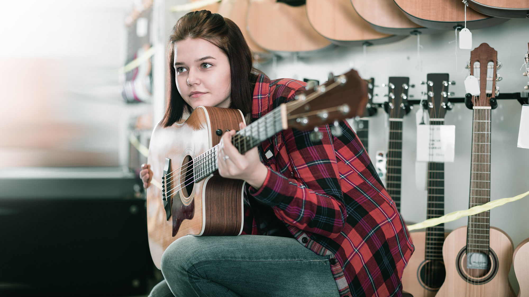 Girl with a guitar