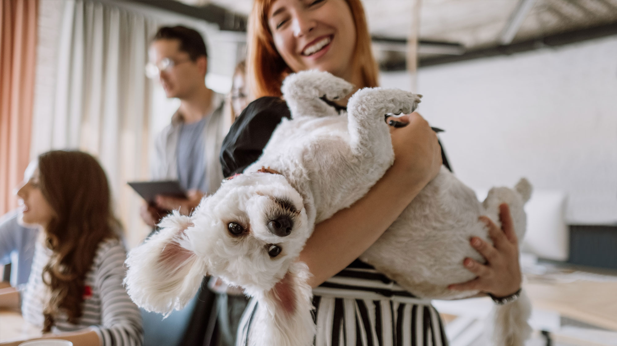 Woman with a dog