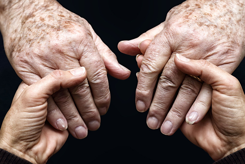 Photo of elderly and younger hands