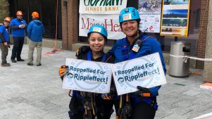 Photo of two employees at Rappel for Rippleffect